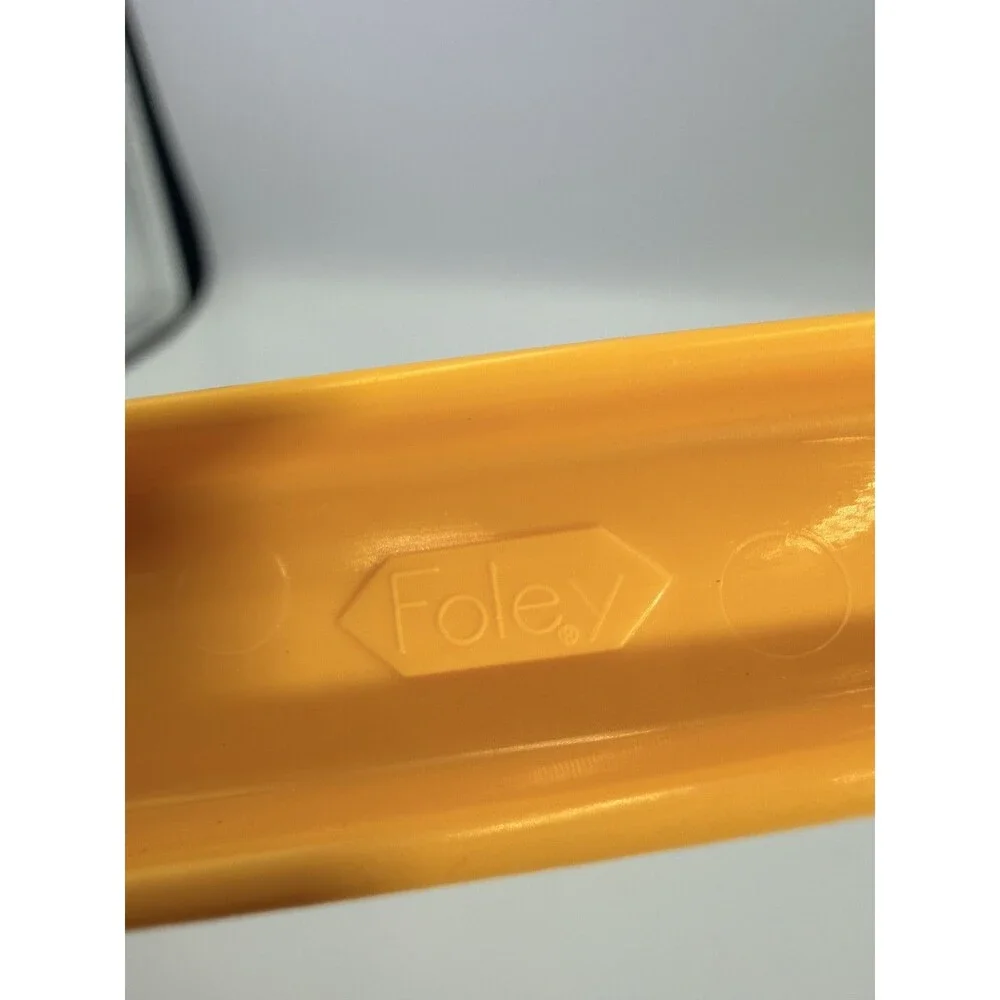 Foley Vintage Yellow Slotted Spatula Turner Kitchen Utensil Plastic 12